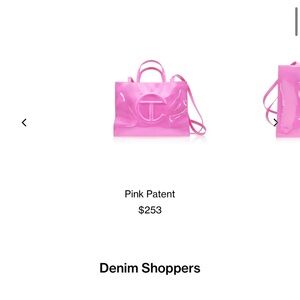 Telfar Vibrant Pink Patent Tote